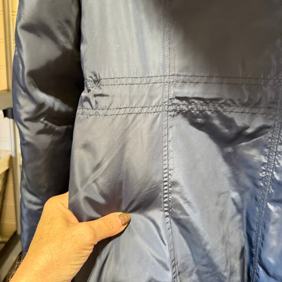 Cole Haan Removable Faux Fur Hooded Long Length Down Coat/Jacket Size S - Picture 10 of 15